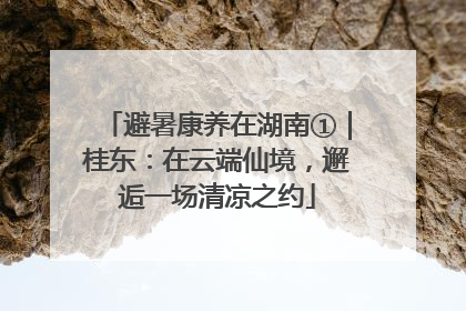 避暑康养在湖南①｜桂东：在云端仙境，邂逅一场清凉之约