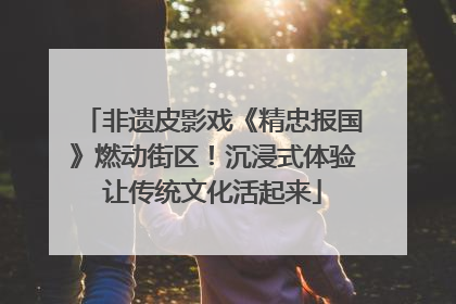 非遗皮影戏《精忠报国》燃动街区！沉浸式体验让传统文化活起来