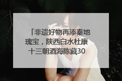 非遗好物再添秦地瑰宝，陕西白水杜康十三朝酒海陈藏30年别具一格