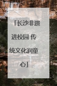 长沙非遗进校园 传统文化润童心