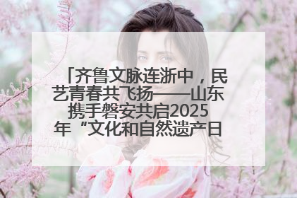 齐鲁文脉连浙中，民艺青春共飞扬——山东携手磐安共启2025年“文化和自然遗产日”系列活动