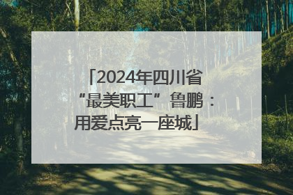 2024年四川省“最美职工”鲁鹏：用爱点亮一座城