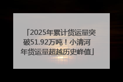2025年累计货运量突破51.92万吨！小清河年货运量超越历史峰值