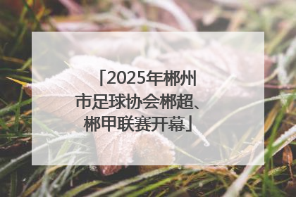 2025年郴州市足球协会郴超、郴甲联赛开幕