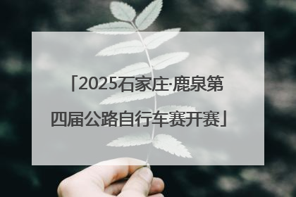 2025石家庄·鹿泉第四届公路自行车赛开赛