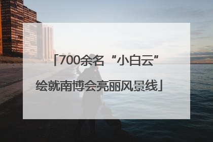 700余名“小白云”绘就南博会亮丽风景线